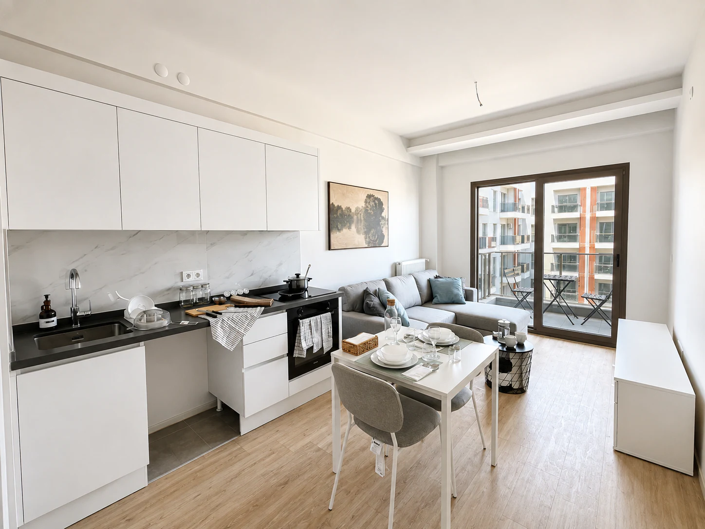 GAZİEMİR SİSTEM REZİDANSTA SIFIR EŞYALI KİRALIK 1+1 DAİRE galeri 3