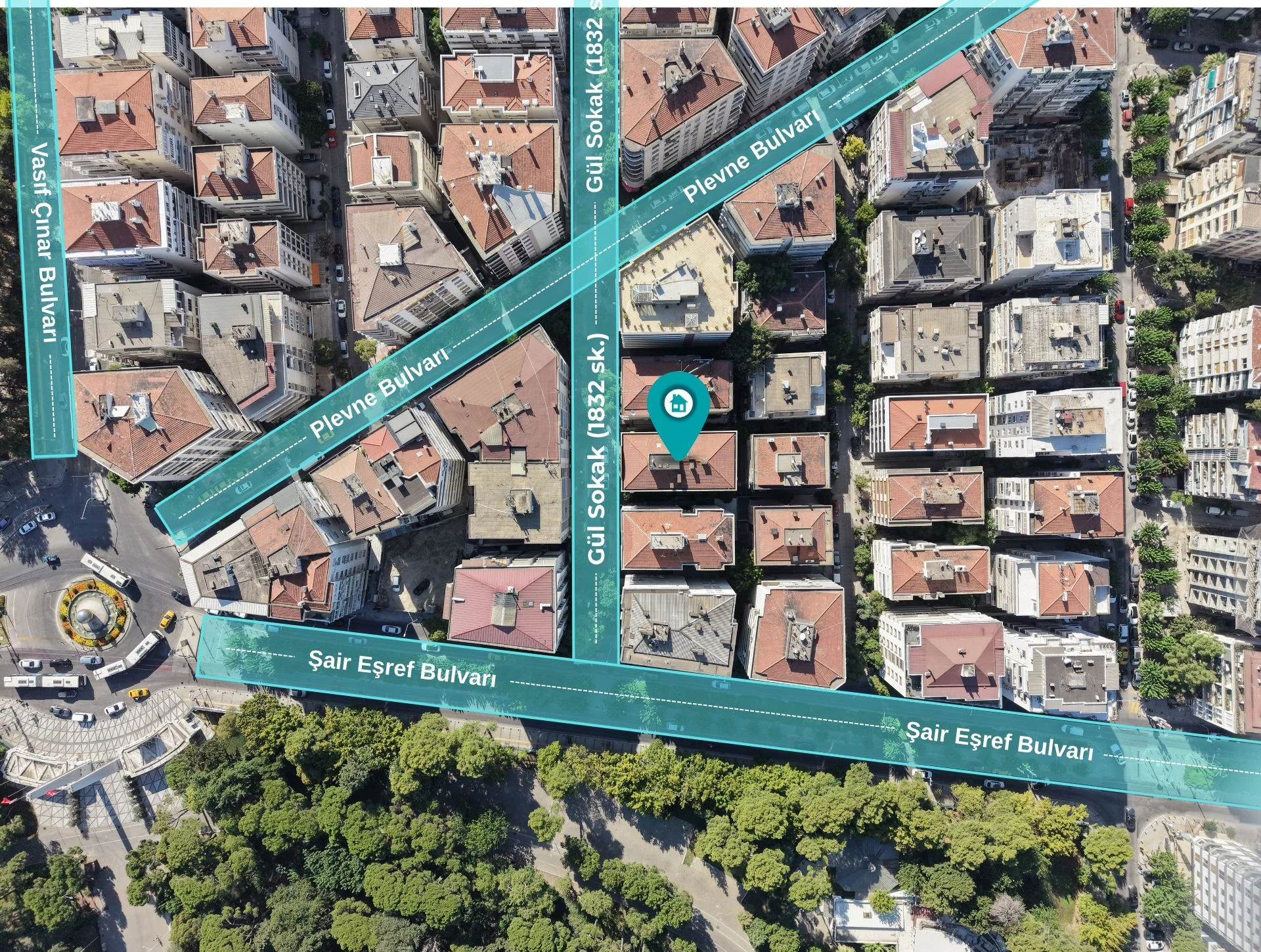 Enes Lahna'dan GÜL SOKAKTA OTOPARKLI 3+1 142 M² NET ARA KAT DAİRE galeri 2