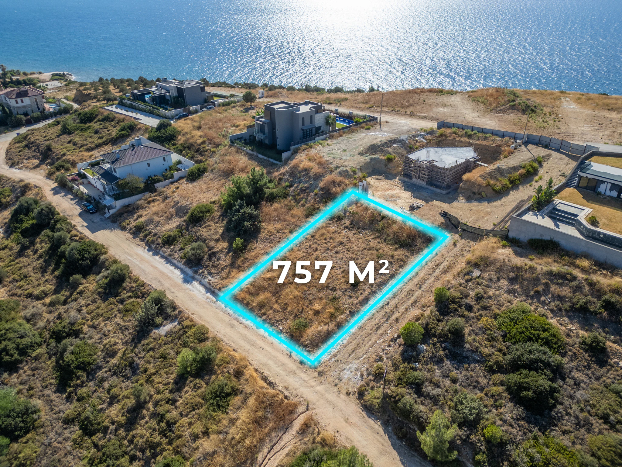 Teok'tan Fenerburnu'nda Projesi Çizilmiş 757m² Kod İmarlı Arsa galeri 4
