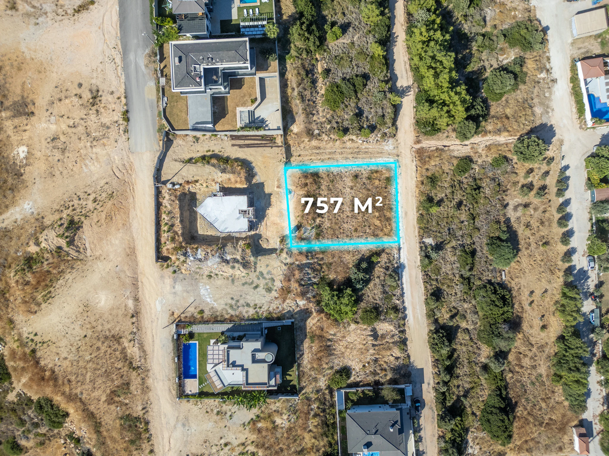 Teok'tan Fenerburnu'nda Projesi Çizilmiş 757m² Kod İmarlı Arsa galeri 3