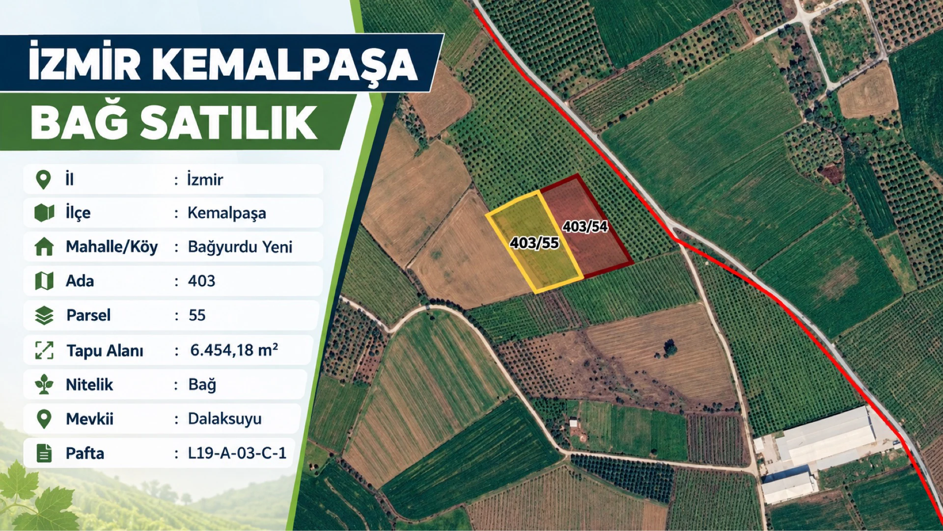 RE/MAX TEOKTAN BAĞYURDUNDA GES VE SONDAJLI 12.722 M² BAĞ galeri 2